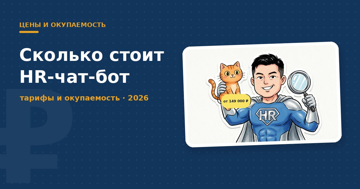 Сколько стоит HR-чат-бот — обложка статьи